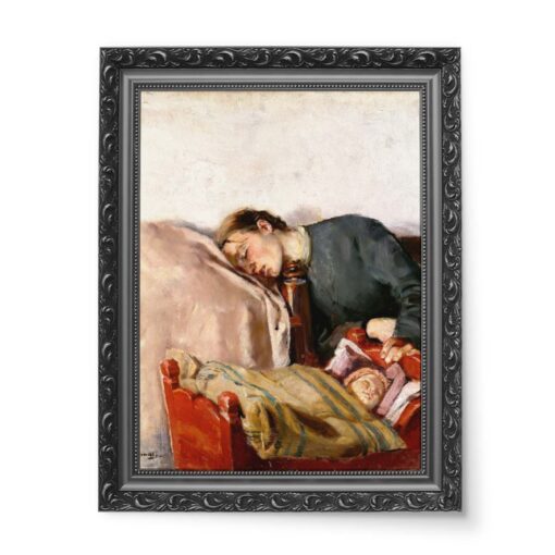 Christian Krohg Matka i dziecko 50x70 wydruk na płótnie CANVAS