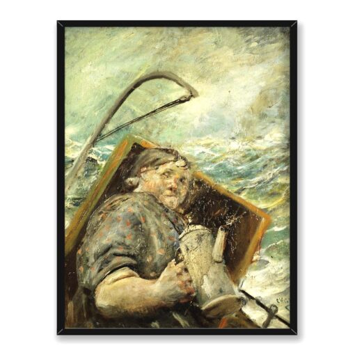Christian Krohg Trissa w pracy 30x40 w RAMIE