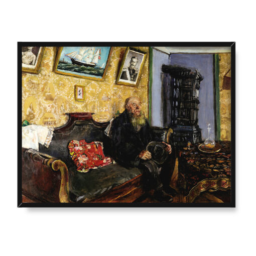 Christian Krohg Wizyta kondolencyjna 40x30