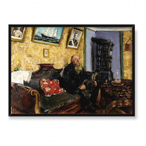 Christian Krohg Wizyta kondolencyjna 70x50