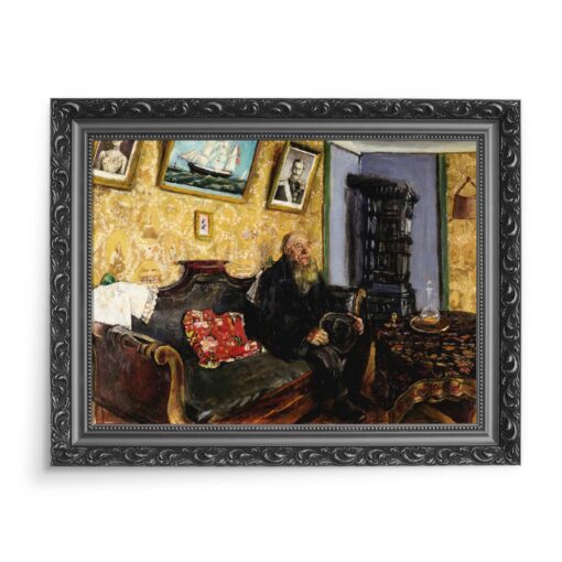 Christian Krohg Wizyta kondolencyjna 70x50 wydruk na płótnie CANVAS