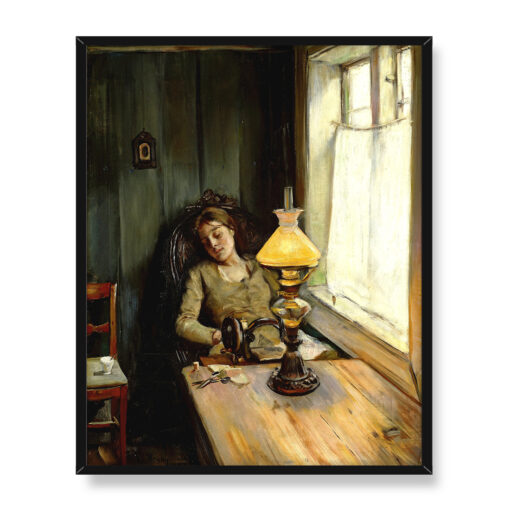 Christian Krohg Zmęczona 40x50