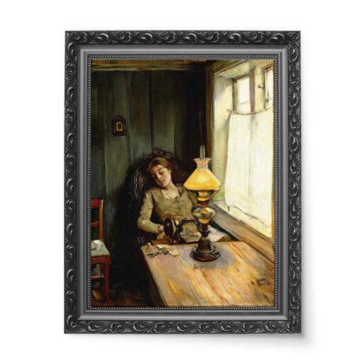 Christian Krohg Zmęczona 50x70 wydruk na płótnie CANVAS