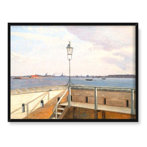 Christofer Eckersberg Widok na Kopenhagę 40x30