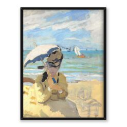 Claude Monet Camille na plaży w Trouville 30x40