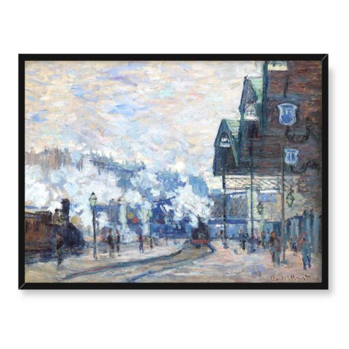 Claude Monet Dworzec Saint-Lazare 40x30
