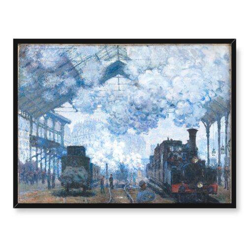 Claude Monet Dworzec Saint-Lazare przyjazd pociągu 40x30