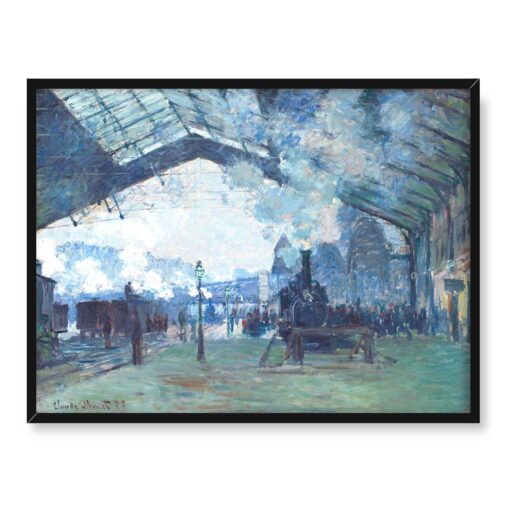 Claude Monet Dworzec Saint-Lazare przyjazd pociągu z Normandii 40x30