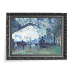 Claude Monet Dworzec Saint-Lazare przyjazd pociągu z Normandii 70×50 wydruk na płótnie CANVAS