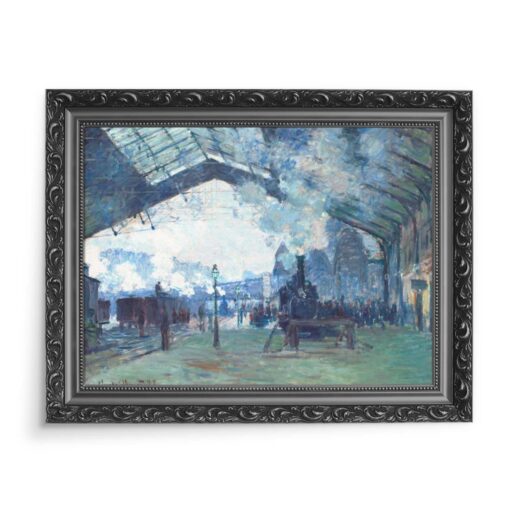 Claude Monet Dworzec Saint-Lazare przyjazd pociągu z Normandii 70x50 wydruk na płótnie CANVAS