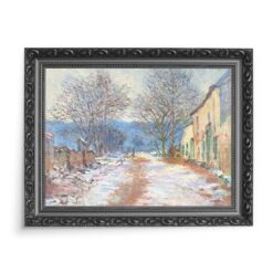 Claude Monet Efekt śniegu w Limetz 70×50 wydruk na płótnie CANVAS
