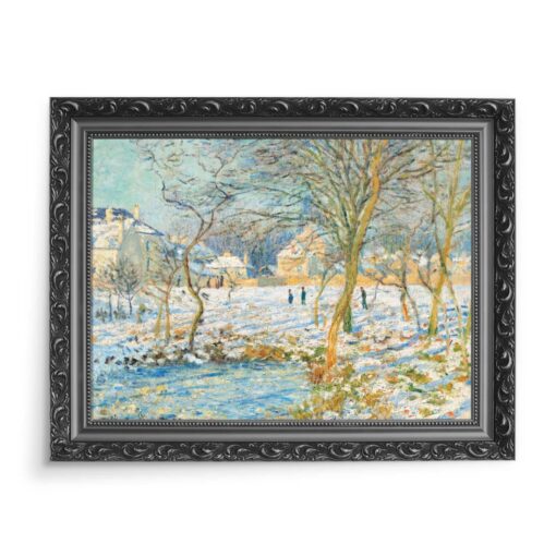 Claude Monet Effet de neige Śnieg 70x50 wydruk na płótnie CANVAS