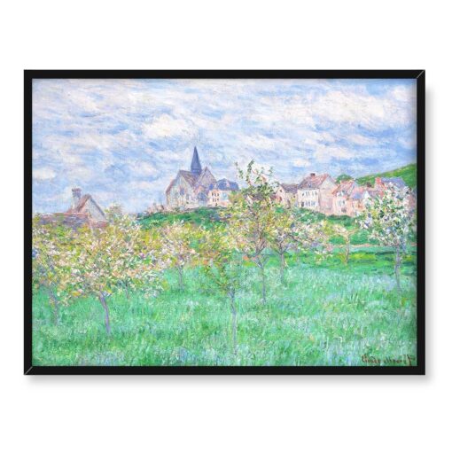 Claude Monet Giverny wiosną o poranku Francja 40x30
