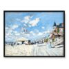 Claude Monet Hotel i plaża w Trouville 40×30 w RAMIE