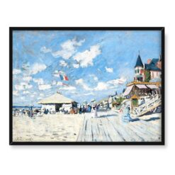 Claude Monet Hotel i plaża w Trouville 40×30