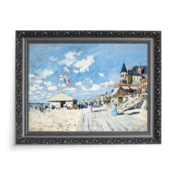 Claude Monet Hotel i plaża w Trouville 70×50 wydruk na płótnie CANVAS