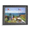 Claude Monet Jardin à Sainte-Adresse 70×50 wydruk na płótnie CANVAS