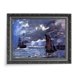 Claude Monet Krajobraz morski w Swietle księżyca 70×50 wydruk na płótnie CANVAS