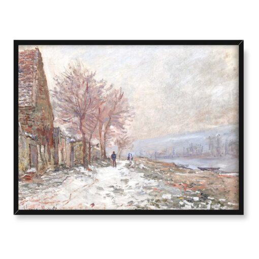 Claude Monet Lavacourt l hiver Zima 40x30
