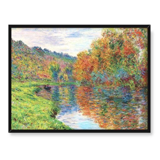 Claude Monet Le bras de Jeufosse Sekwana jesień 40x30