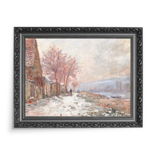 Claude Monet Le bras de Jeufosse Sekwana jesień 70x50 wydruk na płótnie CANVAS