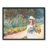 Claude Monet Młoda kobieta w ogrodzie 40×30