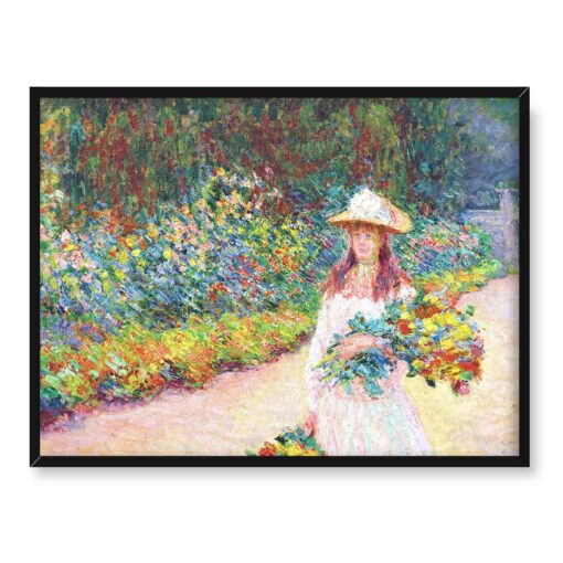 Claude Monet Młoda kobieta w ogrodzie 40x30