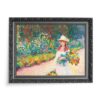 Claude Monet Młoda kobieta w ogrodzie 70×50 wydruk na płótnie CANVAS