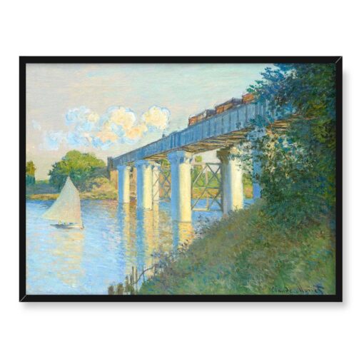 Claude Monet Most kolejowy w Argenteuil 2 40x30