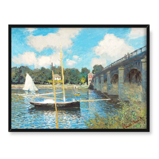 Claude Monet Most w Argentuil 40x30 w RAMIE