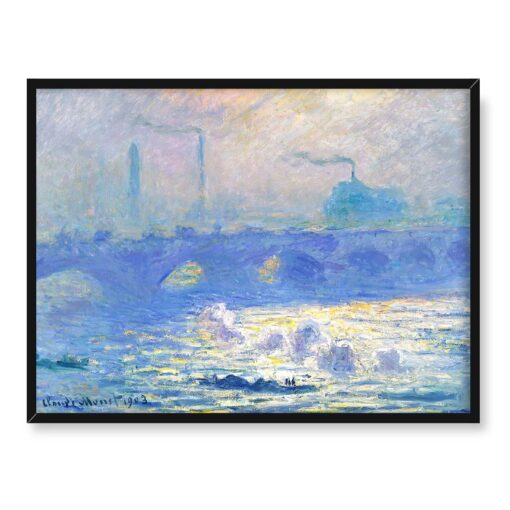 Claude Monet Most Waterloo 40x30 w RAMIE