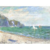 Claude Monet Łodzie przed klifami w Pourville — produkt cyfrowy do pobrania