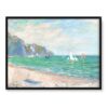 Claude Monet Łodzie przed klifami w Pourville 40×30