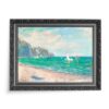 Claude Monet Łodzie przed klifami w Pourville 70×50 wydruk na płótnie CANVAS