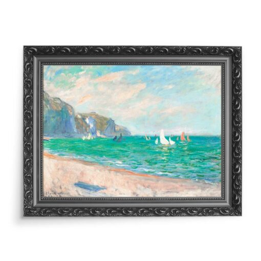 Claude Monet Łodzie przed klifami w Pourville 70x50 wydruk na płótnie CANVAS
