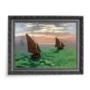 Claude Monet Łodzie rybackie na morzu 70×50 wydruk na płótnie CANVAS