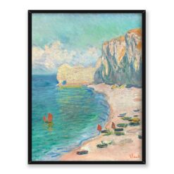 Claude Monet Plaża w Etretat 30x40
