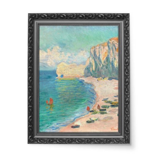 Claude Monet Plaża w Etretat 50x70 wydruk na płótnie CANVAS