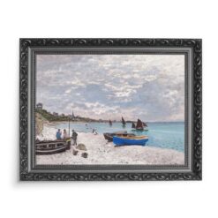 Claude Monet Plaża w Sainte-Adresse 70×50 wydruk na płótnie CANVAS