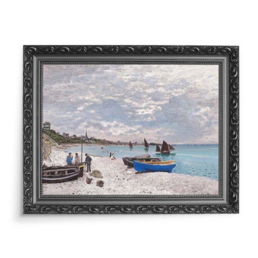 Claude Monet Plaża w Sainte-Adresse 70x50 wydruk na płótnie CANVAS