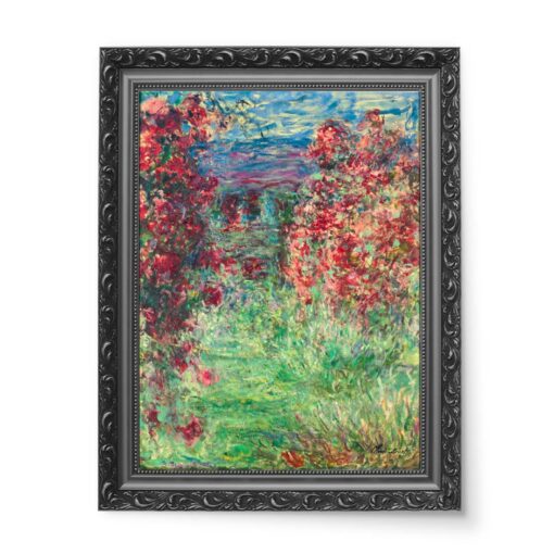Claude Monet Róże La maison dans les roses 50x70 wydruk na płótnie CANVAS