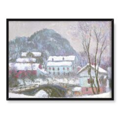 Claude Monet Sandvik Norwegia zima 40×30