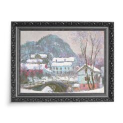 Claude Monet Sandvik Norwegia zima 70×50 wydruk na płótnie CANVAS