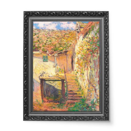 Claude Monet Schody 50x70 wydruk na płótnie CANVAS