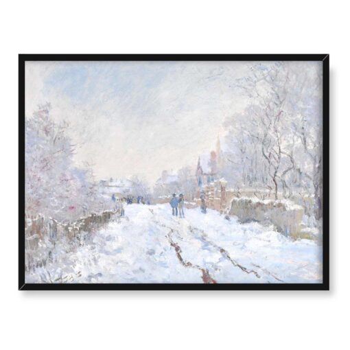Claude Monet Śnieg w Argentuil 40x30