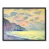 Claude Monet Soleil couchant Zachód słońca Pourville 40×30