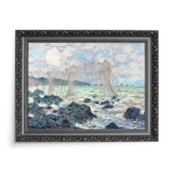 Claude Monet Soleil couchant Zachód słońca Pourville 70×50 wydruk na płótnie CANVAS