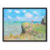 Claude Monet Spacer po klifie w Pourville 40×30 w RAMIE