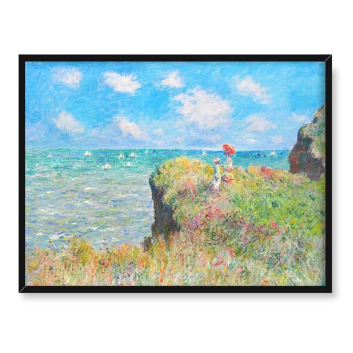 Claude Monet Spacer po klifie w Pourville 40x30