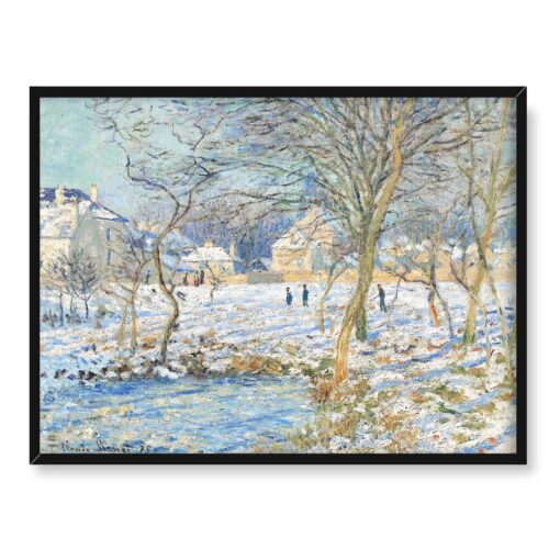Claude Monet Staw Efekt śniegu zima 40x30 w RAMIE